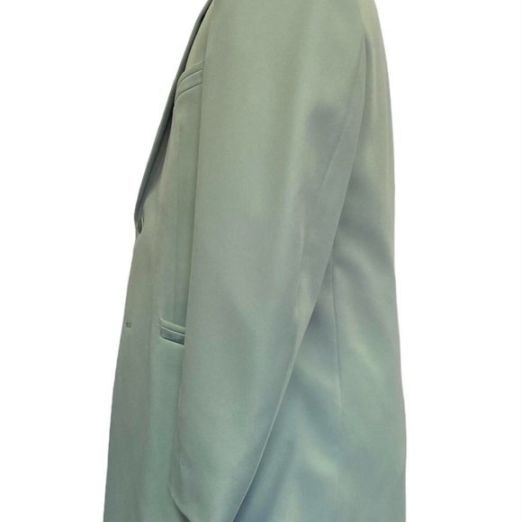 Men's 44R Mint Green Andrew Fezza Monaco Tuxedo Jacket- Easy Care, Prom, Retro - Picture 4 of 8